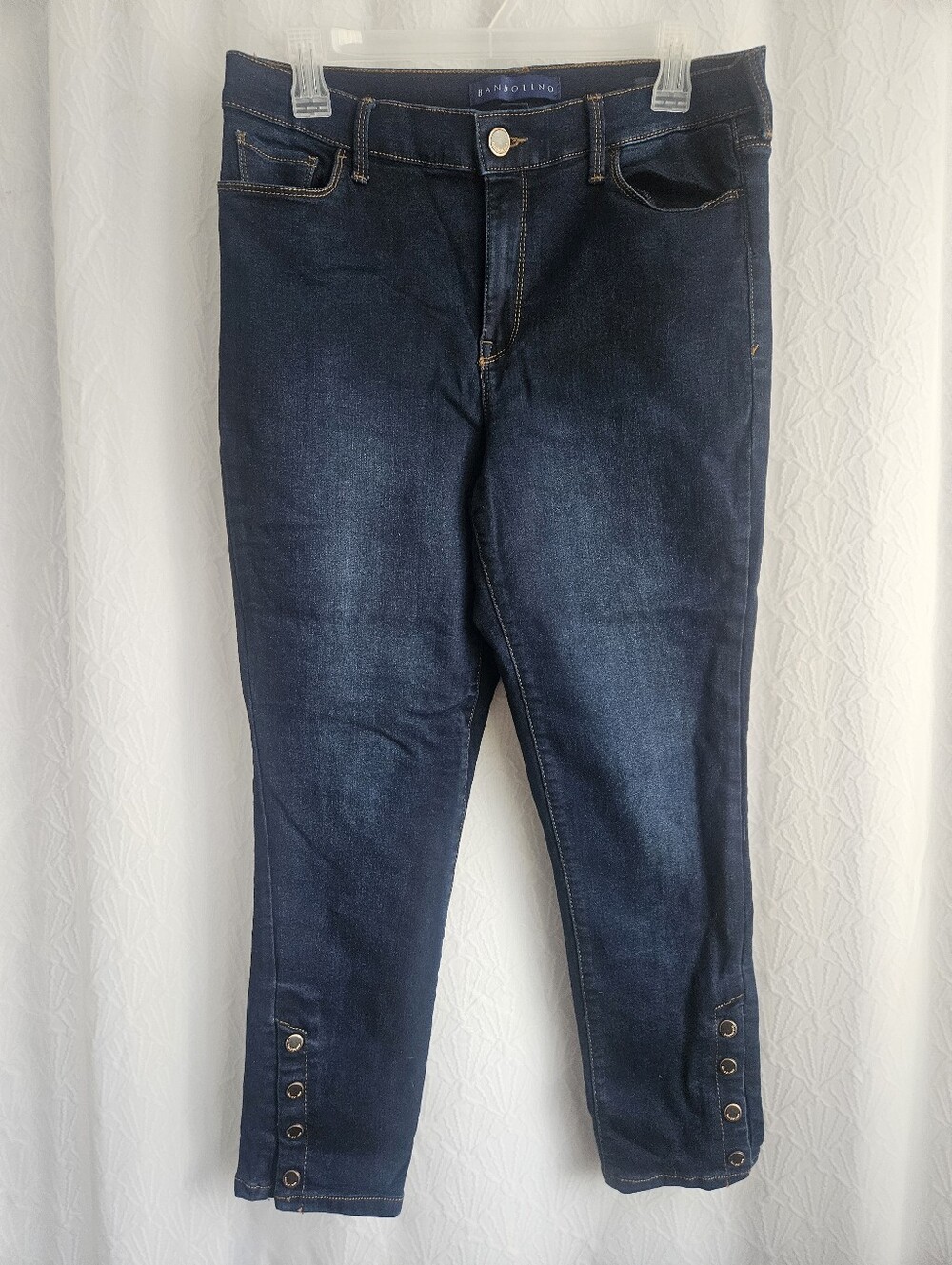 Bandolino Thea Crop Jeans with Button Hem 8